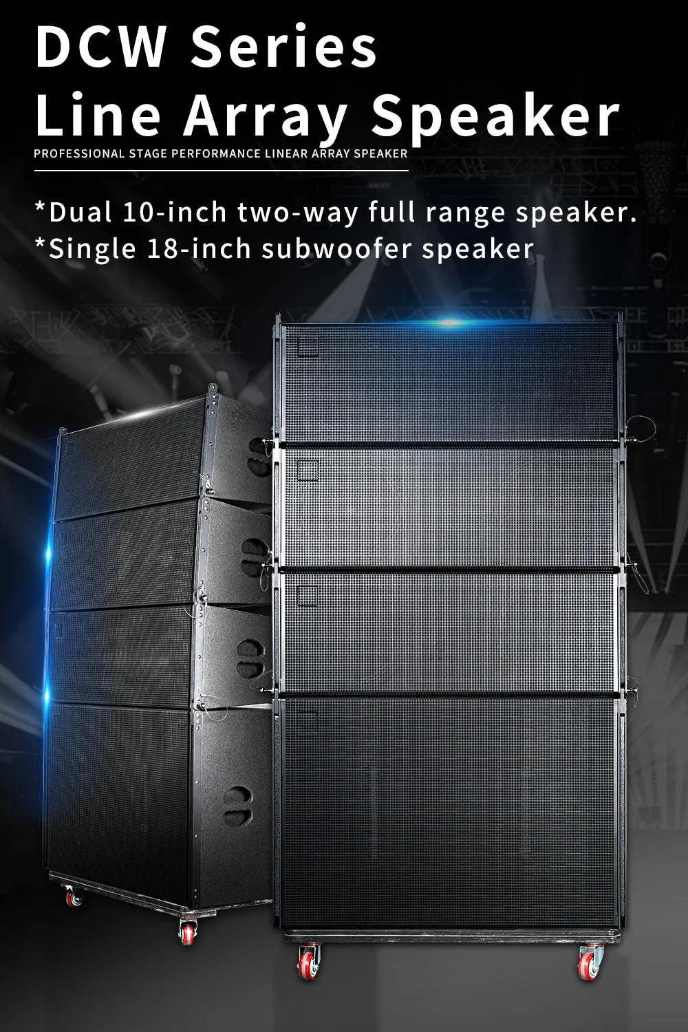 DCW210 Dual 10 Inch Line Array Sound System - Professional Quality
