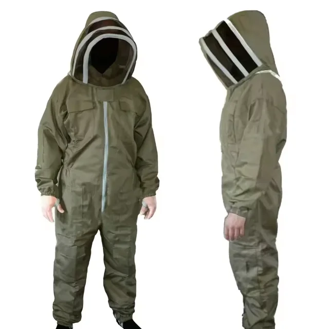 Camouflage Non-Woven Plain Hooded Premium Design Hot Selling Custom Beekeeping Suits For Professional Bee Keepers