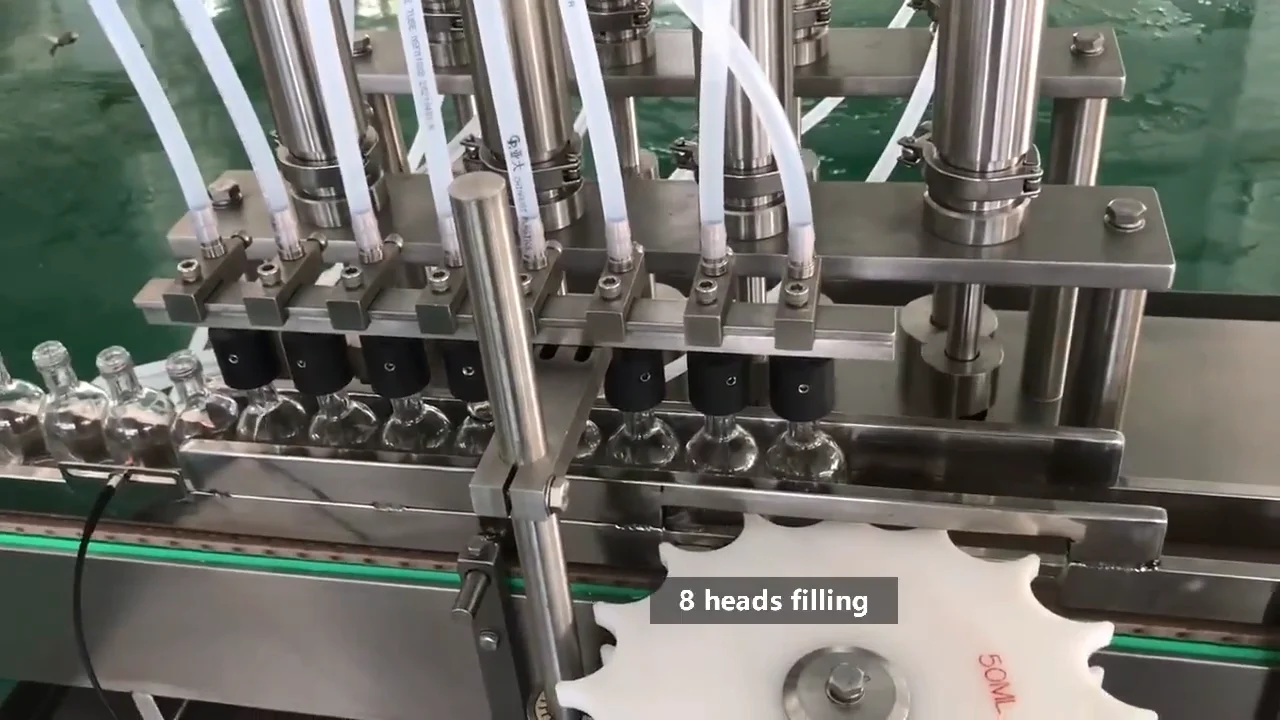 50ml Whiskey Glass Bottle Automatic Filling And Capping Machine For