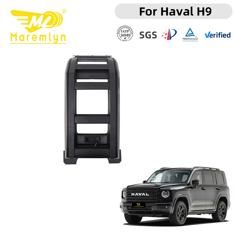 Degrau lateral para Haval H9, em liga de alumínio, escada dobrável para porta traseira, ideal para subir ao teto e acessórios de bagageiro