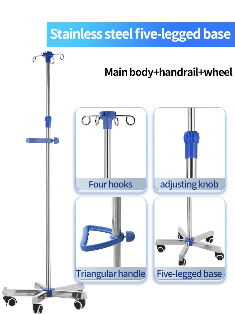Factory Price Infusion Stand And Accessories / Bed Insert Infusion Rack ...