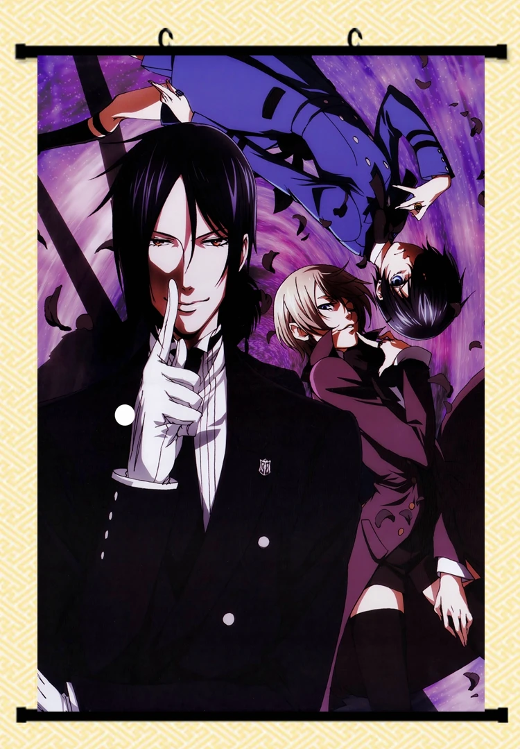 B4160 Black Butler Kuroshitsuji anime manga Wallscroll Stoffposter 25x35cm 