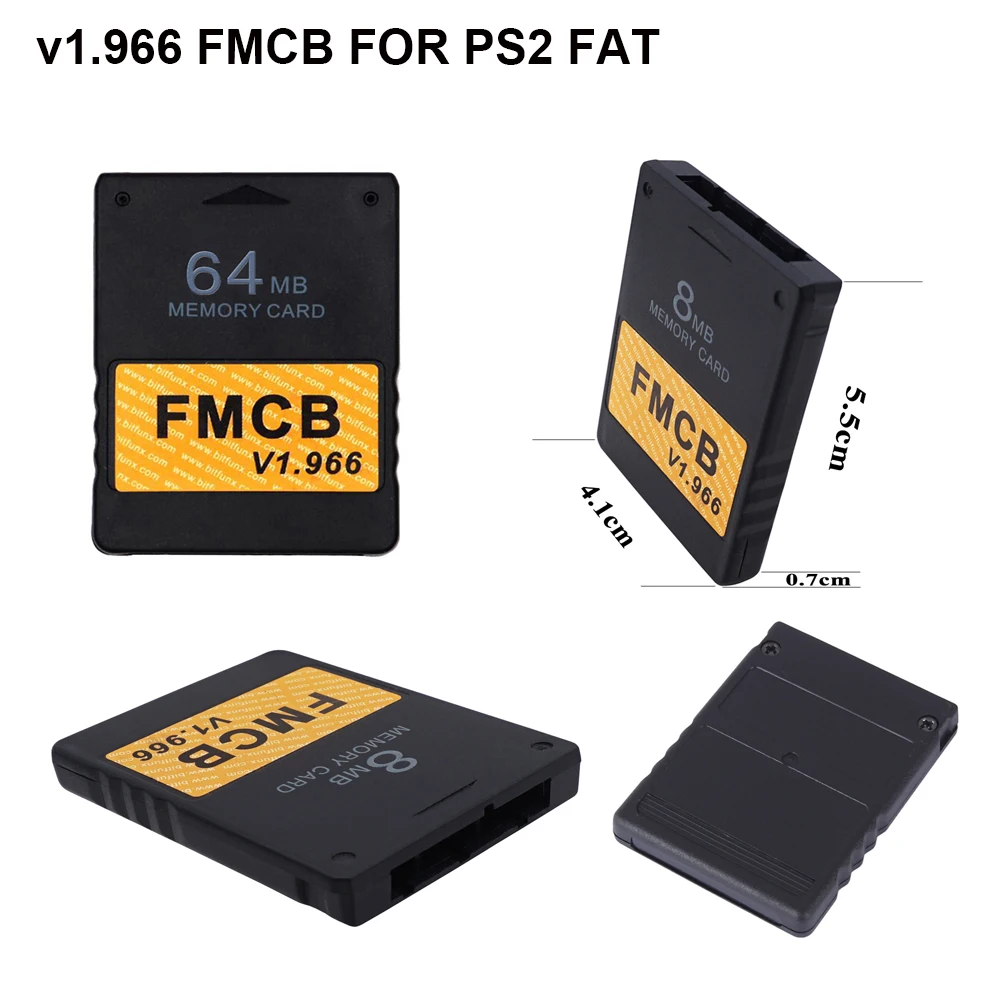 Memory Card 64MB Mod OPL HD Free McBoot FMCB V1.966 Cards for Playstation 2 Memory Card for PS2