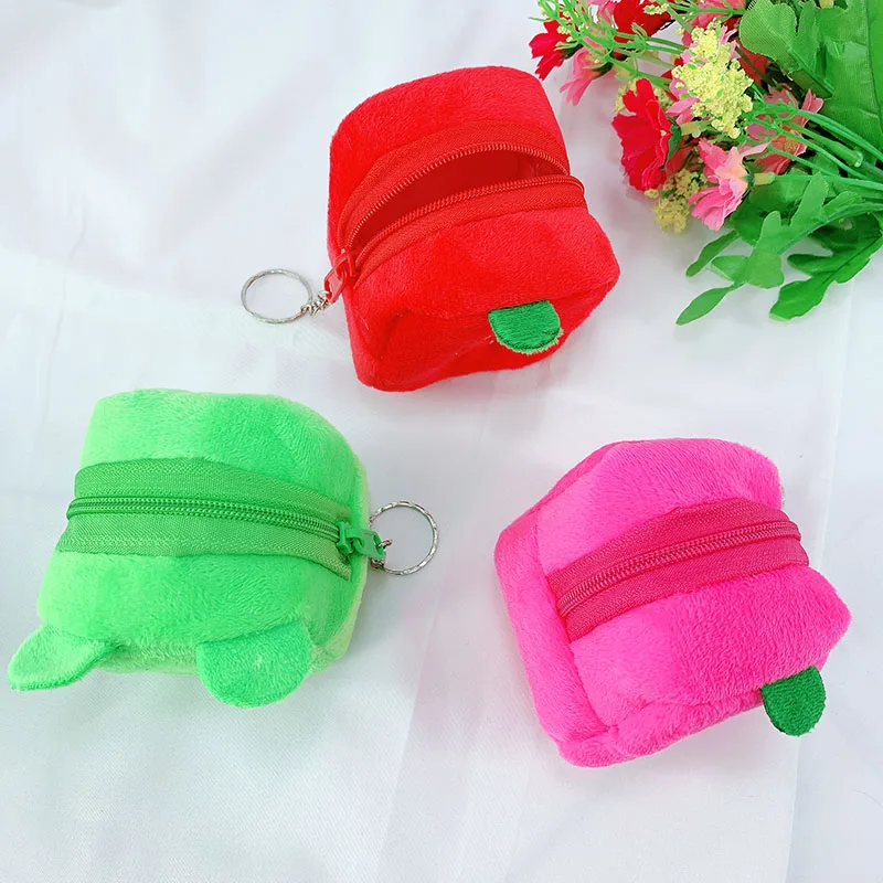 Новый креативный мультяшный плюшевый Кошелек с подвеской детский подарок на день рождения