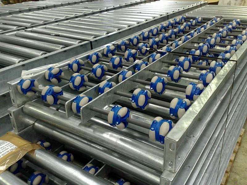 Flow Rack Placon Heavy Duty Conveyor Placon Wheel Rails Zinc Plated Carbon Steel Flow ...