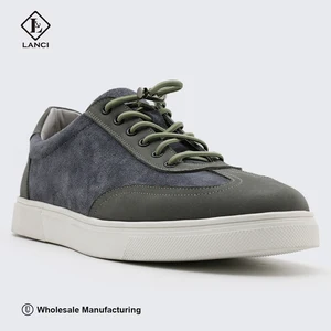 LANCI Leather Sneaker Factory Italian Suede Mens Custom Sports Shoes  Luxury Shoes Custom Logo Wholesale Only