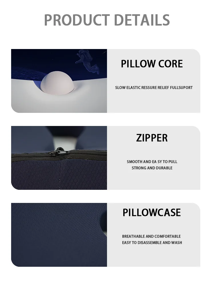 OEM ODM Orthopedic Memory Foam Seat Cushion for Long Sitting Hours Pressure Relief Office Home Chair Car Lumbar Pillows Cushions