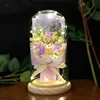 11*22 cm  Starry Sky Three thumb flowers purple