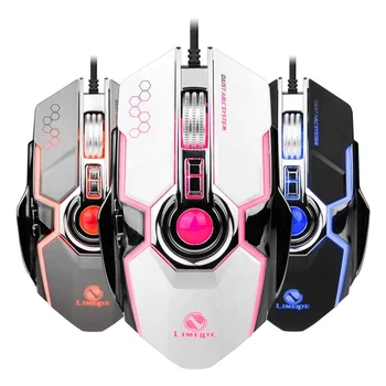New Wired RGB Colorful Luminous Gaming Mouse Programmable Colorful Mouse Wholesale Customization