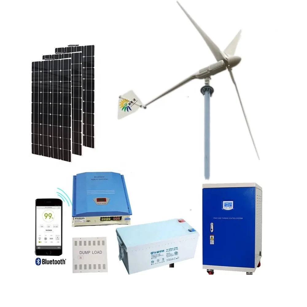 3KW AELOS Wind Turbine Generator Zonhan Permanent Magnetic Generator 3  Phaseac On/off Grid System 5 Years,2 Years 4kw 3.2m 12m/s