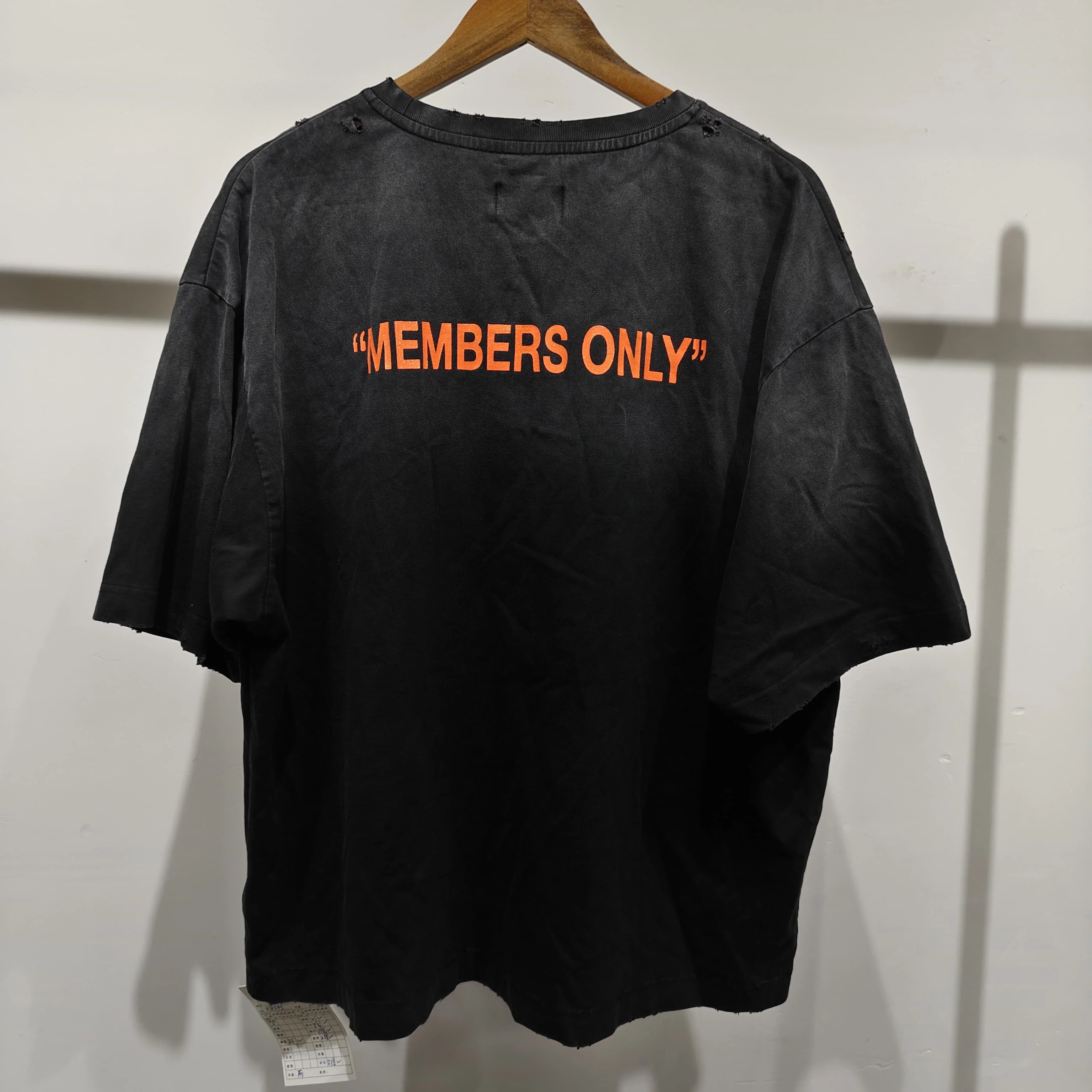 Custom High Quality Men Summer Loose Crew Neck Diamond Rhinestone Washed Print Short Sleeve Vintage T Shirt gallery 3