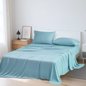 OEM/ODM Eco-friendly Pure Bamboo Organic Sheets Bedding Set New Trend for Home & Hotel Use Woven Technics