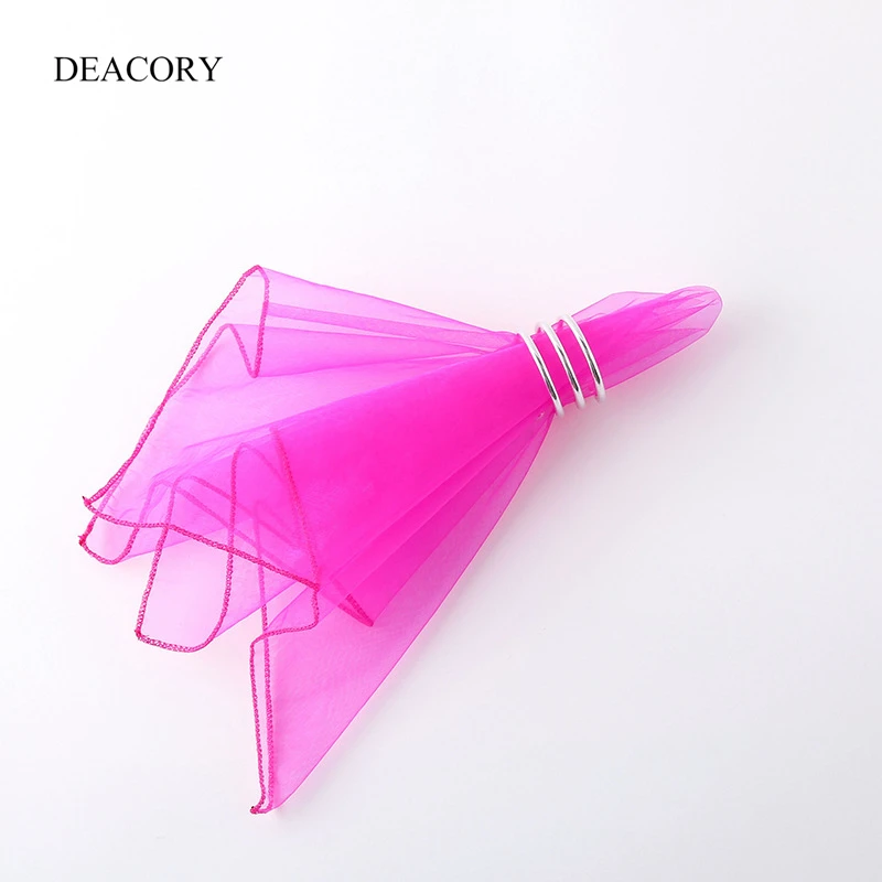 DEACORY Wholesale Custom Color Printed Wedding Dinner Table Gauze Napkin
