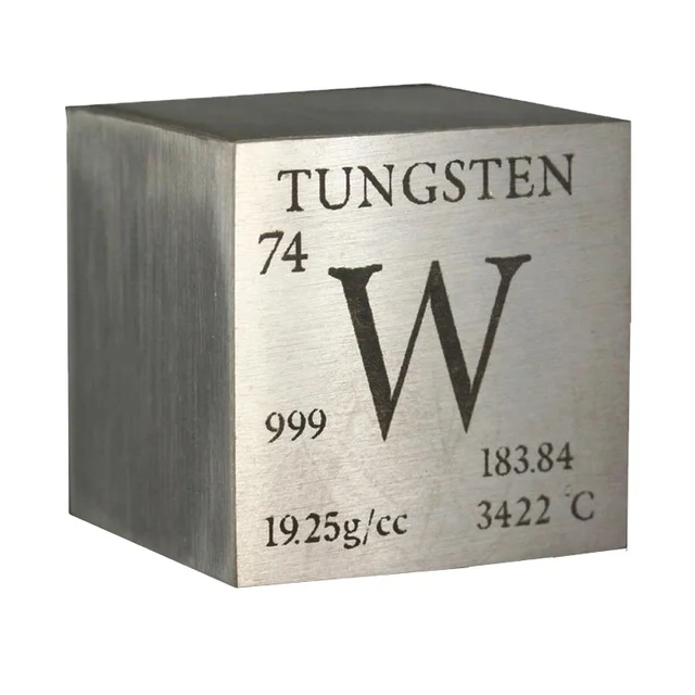 High density 99.95% tungsten cube 1kg tungsten price