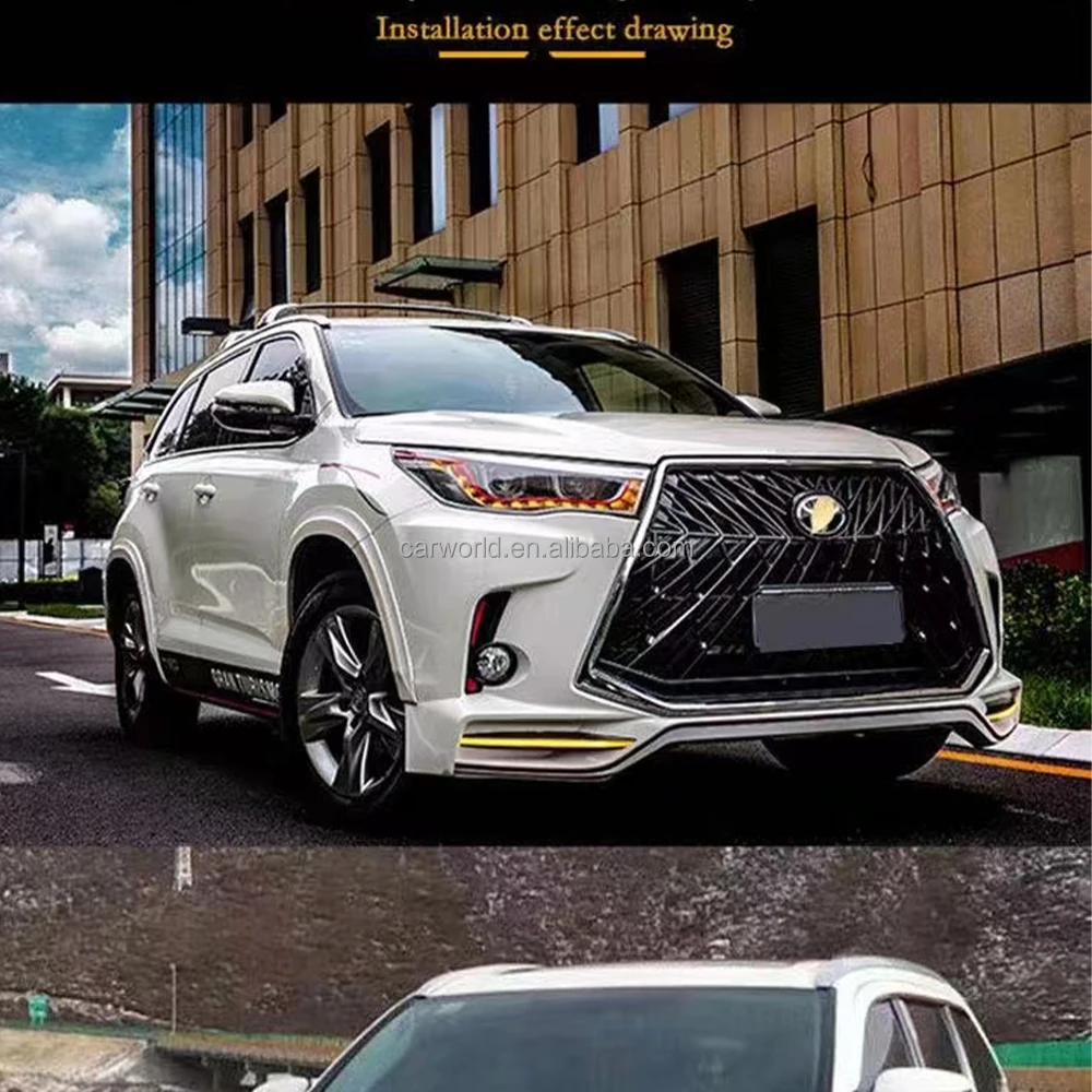 Car Bumper For Toyota Highlander Bodykit For 20152017 Highlander