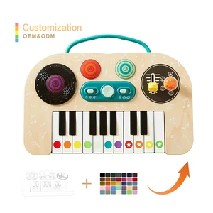 Children's Dynamic DJ Stage Hot Selling Early Kindergarten Multi Functional Education Children Musical Keyboard Electronic Piano
