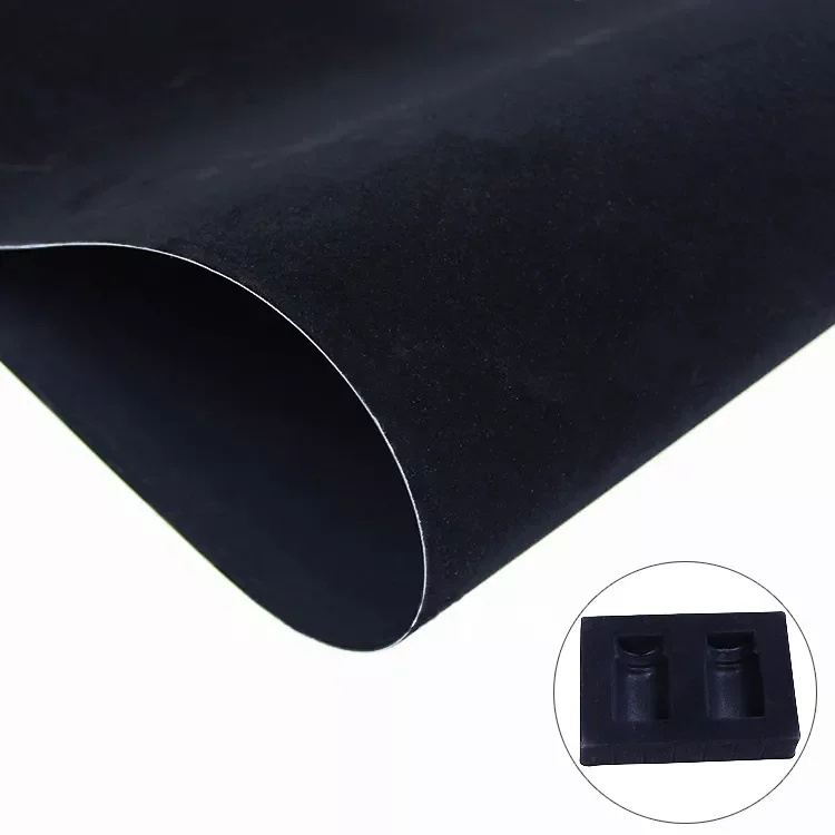 Soft Touch Velvet Flocking PVC Film Sheet High-End Colored Plastic for Stickers and Product Packaging Vacuum Forming Roll