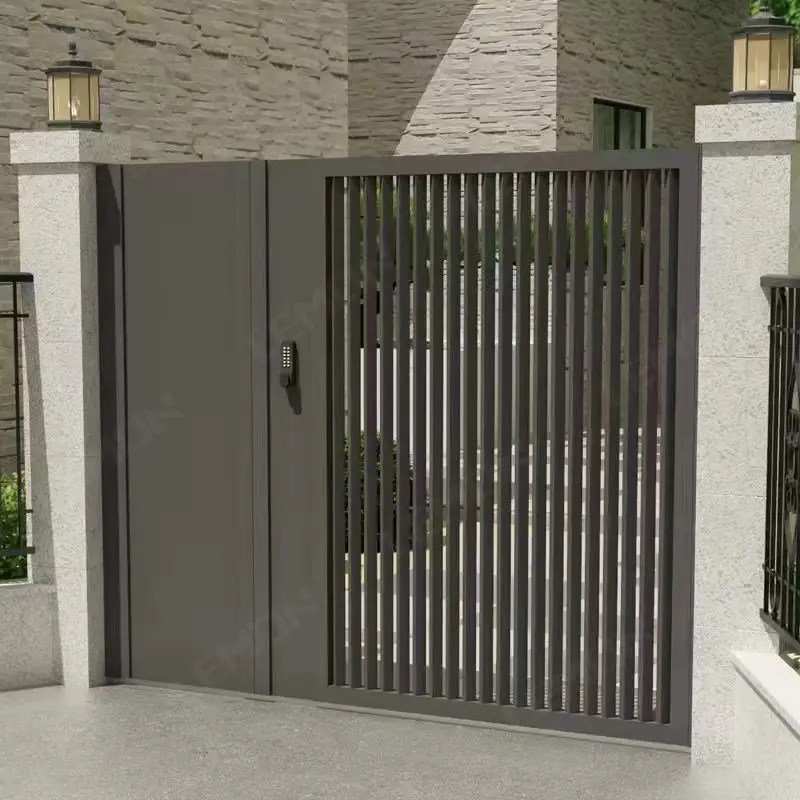 Modern Design Entry Wrought Iron Gates Cast Aluminium Gate Simple Modern Luxurious Main Automatic Gate for Villa