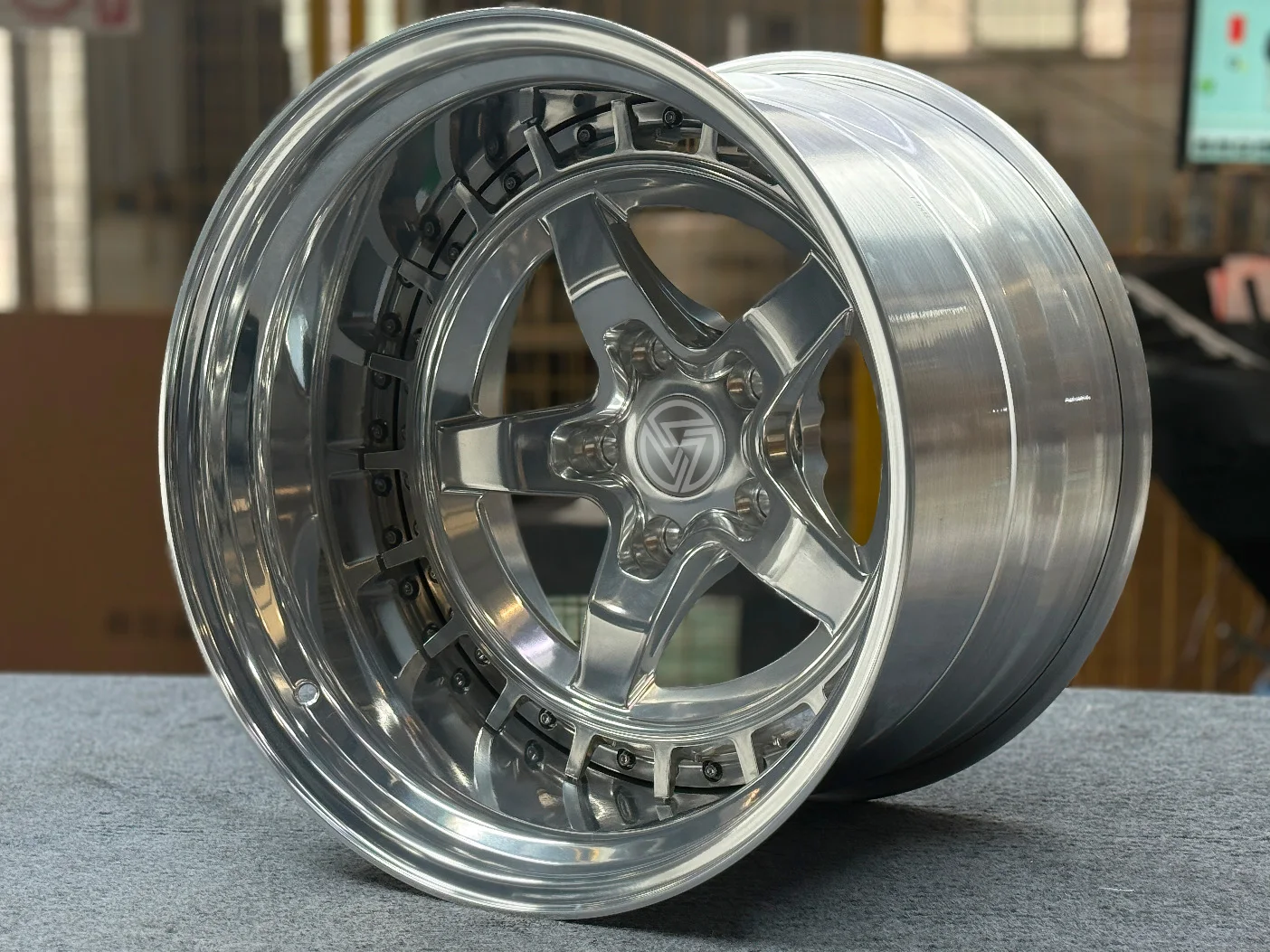 XL 2-Piece Brushed Polished Deep Dish Rim Concave Custom Forged Wheel 5x114.3 5x120 5x112 Car Alloy Wheels for bmw Audi Mercedes - Image 6