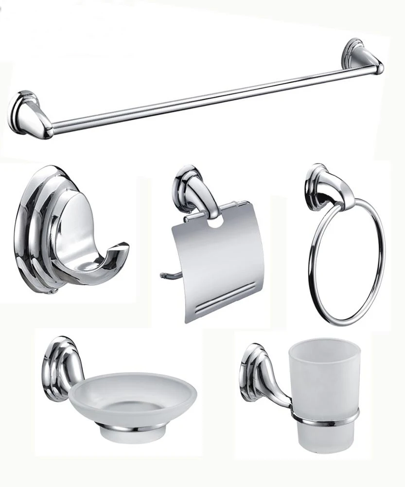 Eco-friendly Popular Selling Cheapchrome Bathroom Accessories 6 Pieces Set In Zinc-alloy - Buy ...