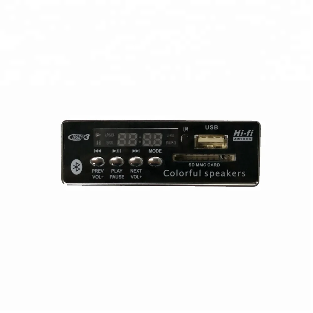 With SD MMC USB FM Bluetooth MP3 Decoder Module