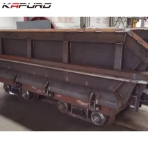 product high quality 6cbm single side dump mining wagon new condition side dumping mine cart with core bearing component-16