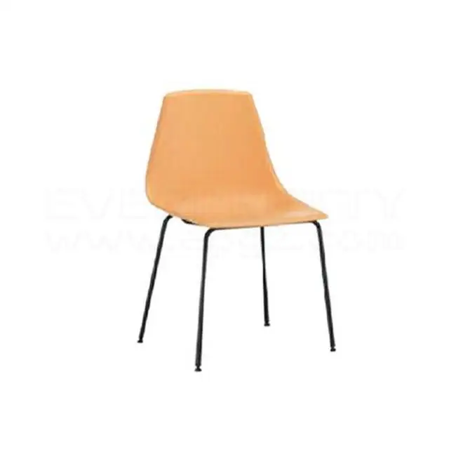 Hostel Modern Design Canteen Stacking Plastic Dining Chair Metal Frame Durable Chair for Classroom Student Use