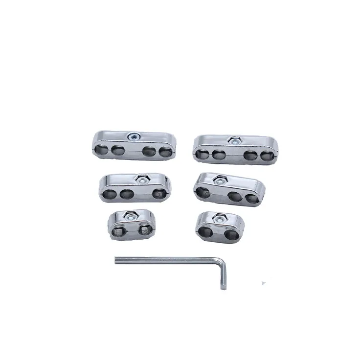 Engine Spark Plug Wire Separators for Ch-evy Fo-rd and Mo-par Wire Separators Divider for 7mm/8mm Spark Plug Wires Silver 