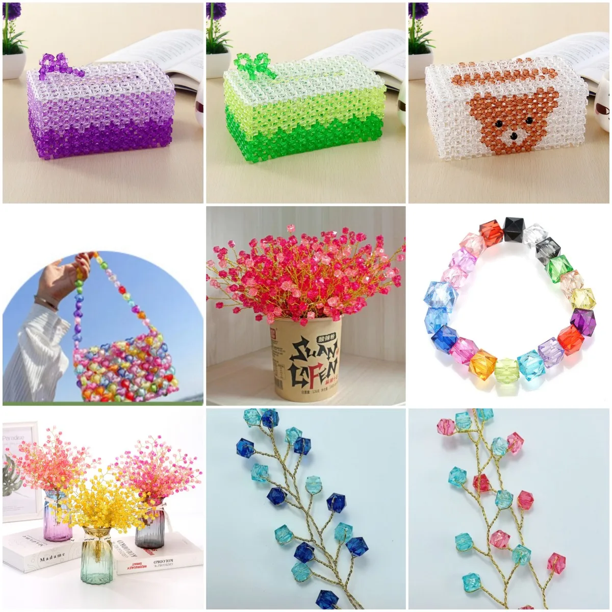 Set 50 Perle Acriliche Trasparenti E Finitura - Italy - Foto 5