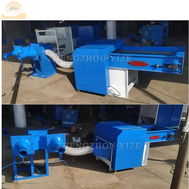 Polyester Ball Micro Fiber pp Cotton Opening Machine Cushion Pillow Filling Machine