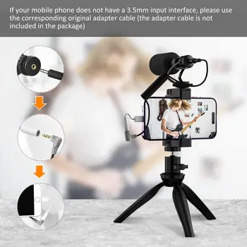 Comica CVM-VM10-K2 Smartphone Microphone with Tripod, Shotgun Video Mic for iPhone and Android Phone, Vlogging Kit for Youtube detail image