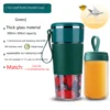Vert - Couteau à 6 lames + 2 tasses