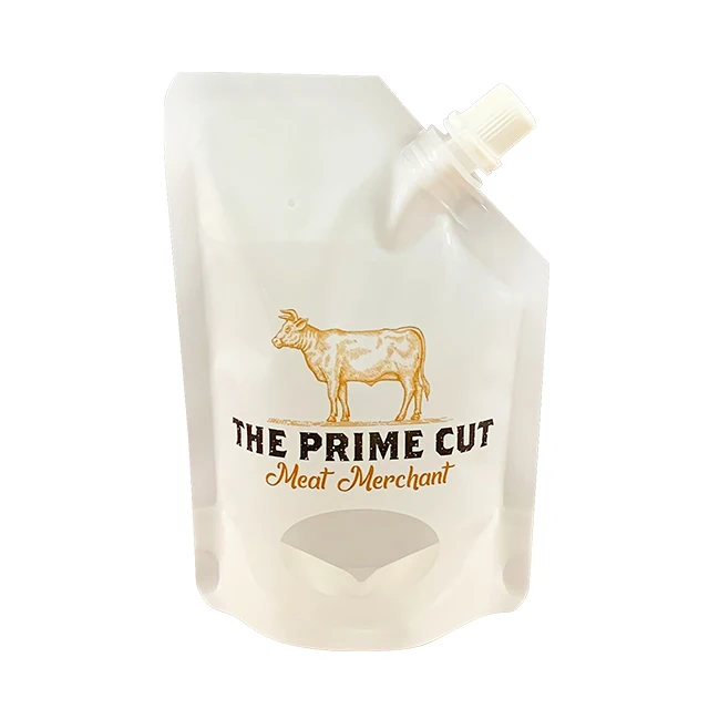 Custom Printed Plastic Bags Reusable Stand up Spout Pouch for Liquid Hand Wash Packaging
