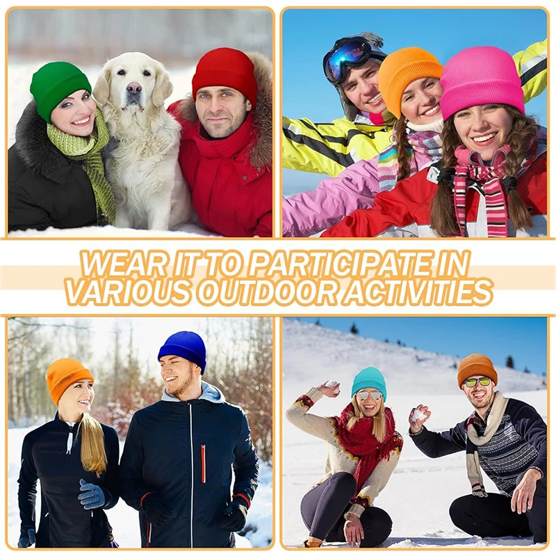 wholesale high quality daily warm winter hat for men and women classic knit beanie hats custom logo manufacturer
