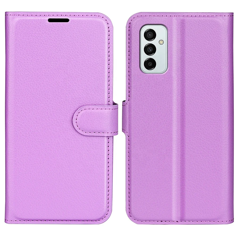 For Samsung Galaxy A23e A23 M23 F23 5G Smartphone Lichi Pu Leather Flip Back Cover Case