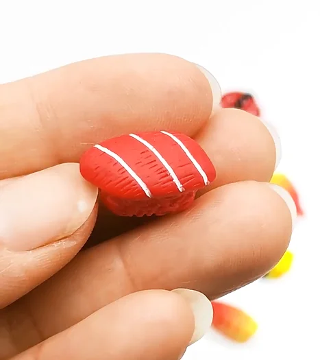 Ciondolo Squishy Giapponese Per Cellulare – Cibo Falso Miniatura Sushi, Mistery Capsule