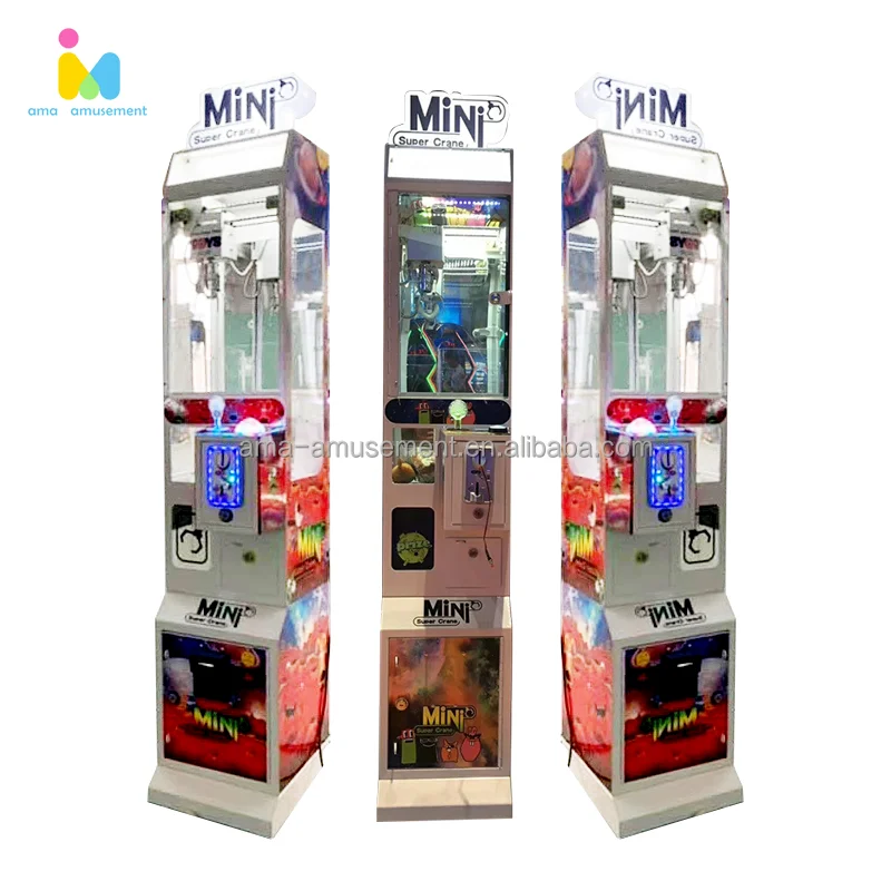 Mini Claw Machine Coin Operated Arcade Toy Tiny Crane Joystick Claw