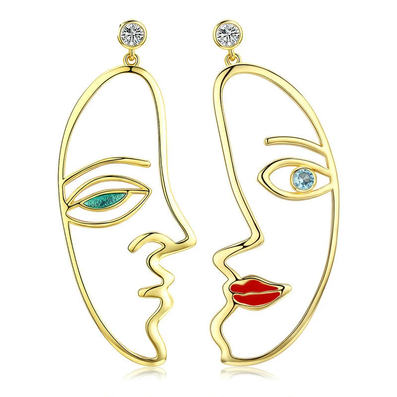 face drop earrings