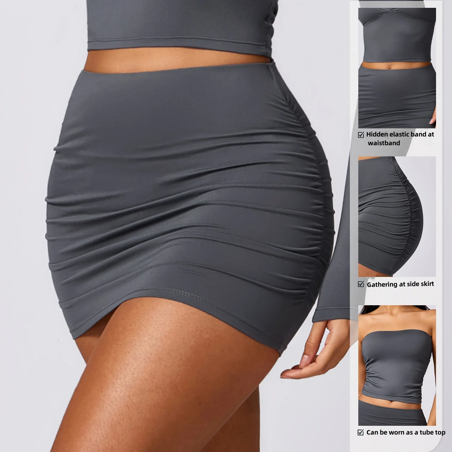 2024 New Style High Waist Comfortable Half Skirt Pleated Women sports Tennis Casual Sexy Tight mini Skirt For Women supplier