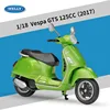 Vespa GTS 125cc verde del 2017