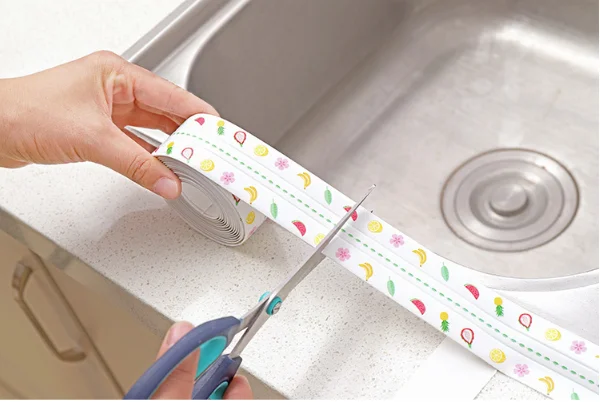 Nastro Sigillante PVC Per Cucina E Bagno - 10m X 5cm, Impermeabile E Antimuffa, Trasparente, Facile Da Applicare - Foto 9