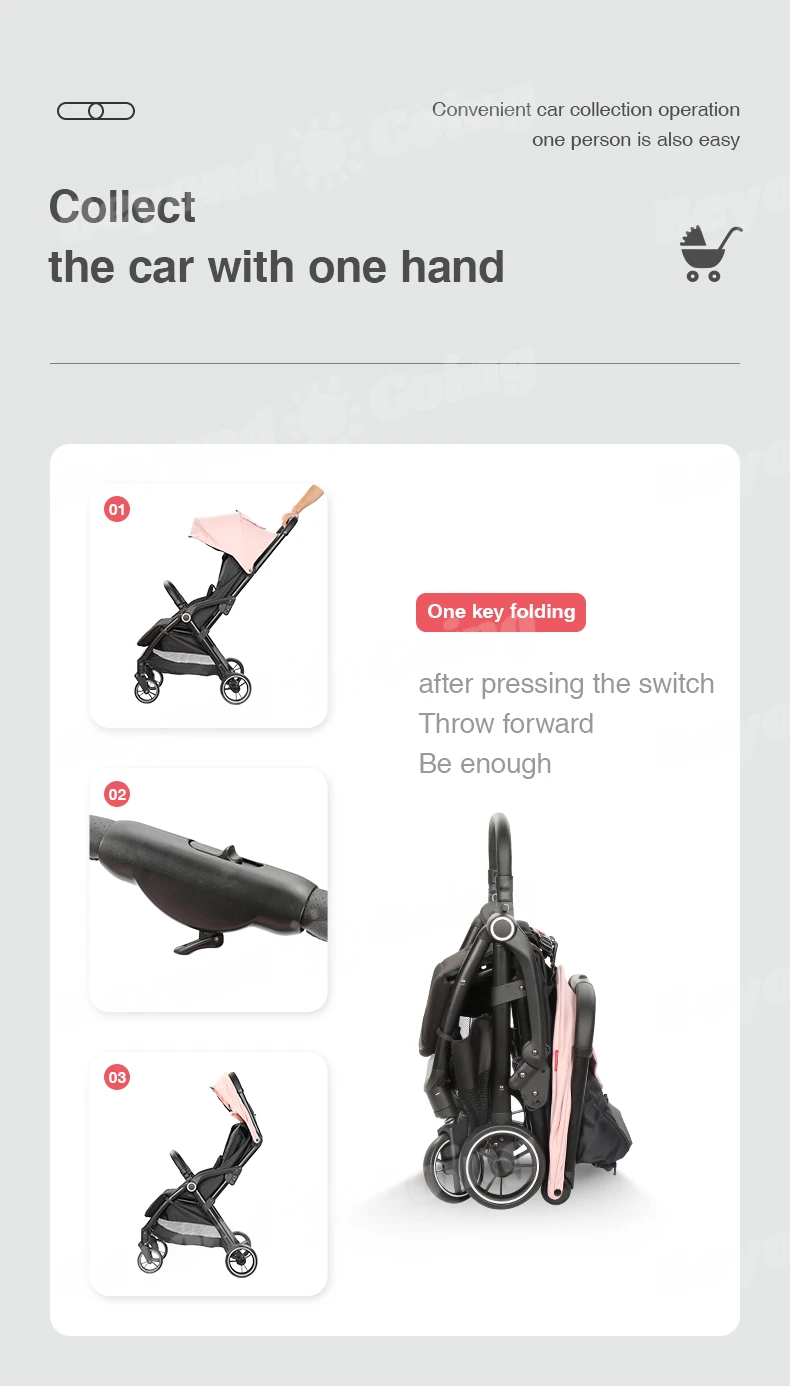 Foldable Cheap Baby Stroller Kids Stroller For Baby Upgrade Lightweight Baby Stroller