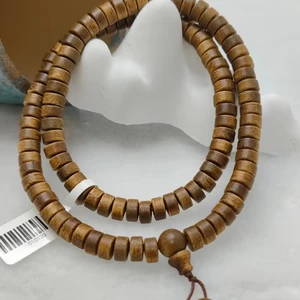 100% Natural Agarwood Bead Elastic Bracelet Elastic Wood Bead Jewelry