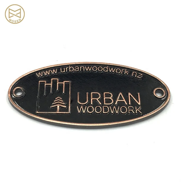 New Arrival Durable Custom Logo Enameled Metal Plate Label for Furniture