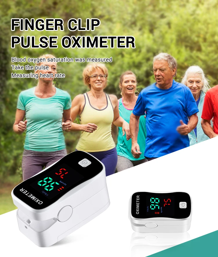 LED Display Pulse Oximeter Home Use Blood Oxygen Fingertip Oximeter in Pulse Oximeter YM102
