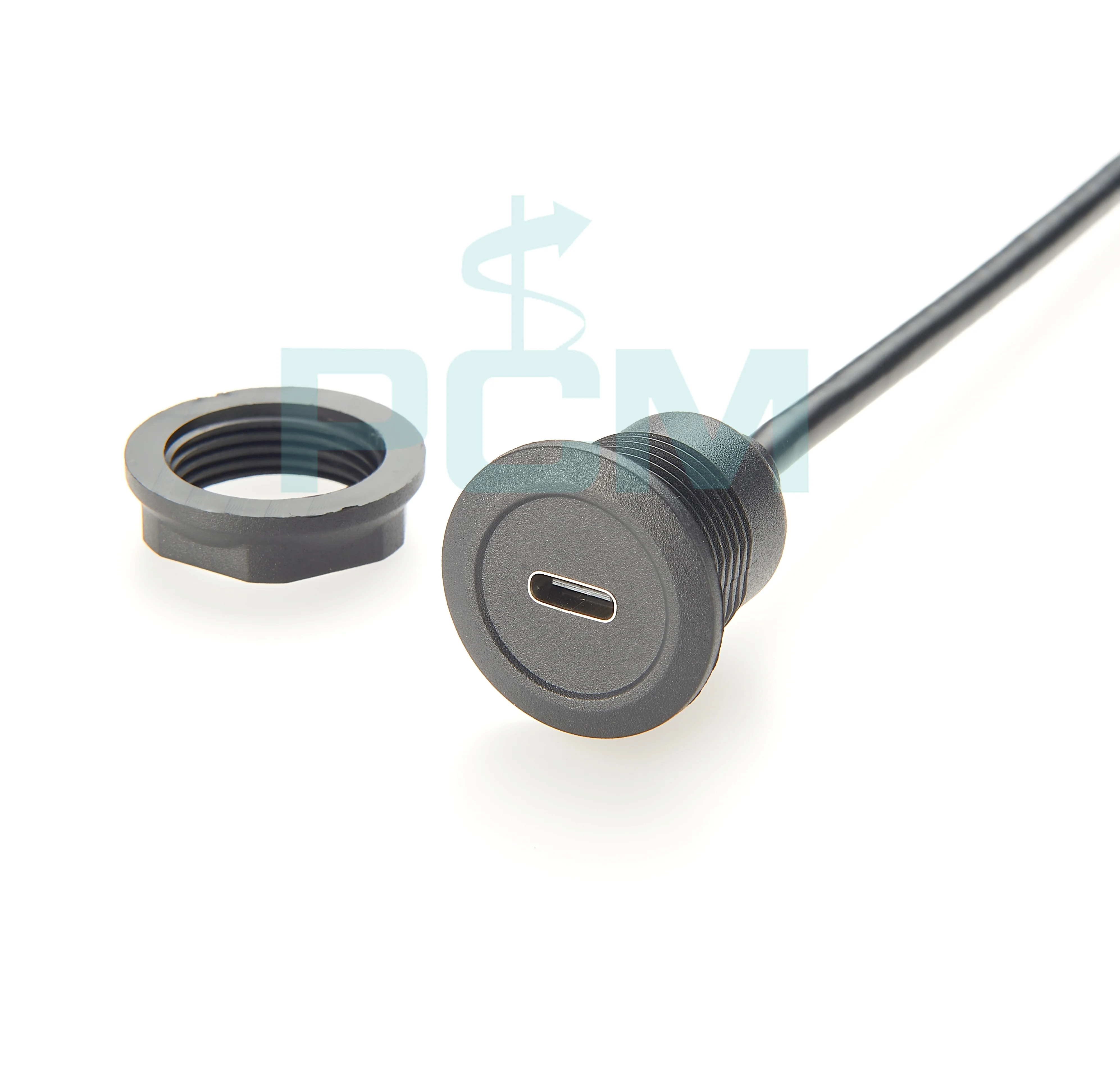 Câble D'Extension Usb C 90 Degrés 0.3M, Usb C 3.1 Gen 2 10 Gbps Charge