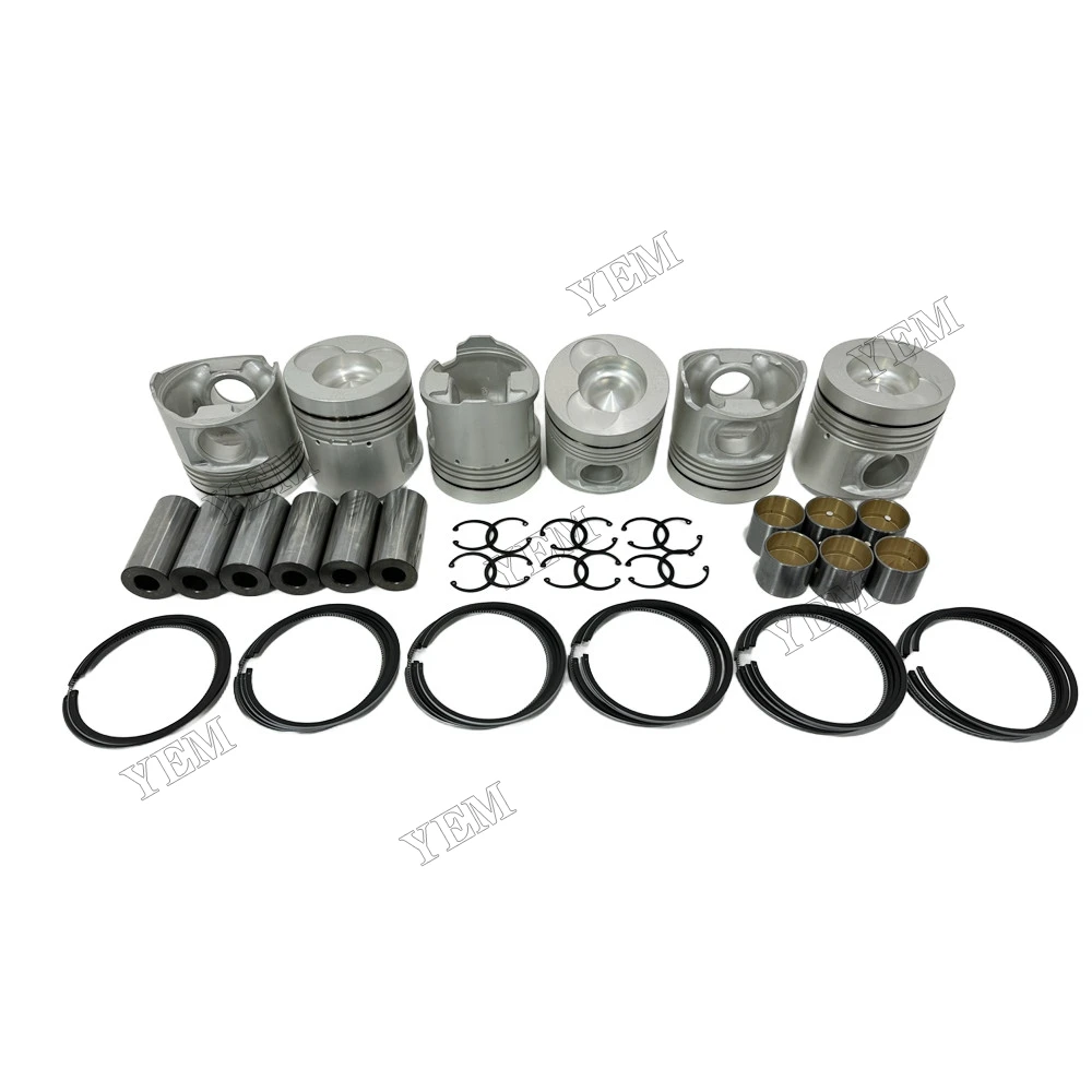 Piston Set With Rings Fit for Hino K13D Engine 3