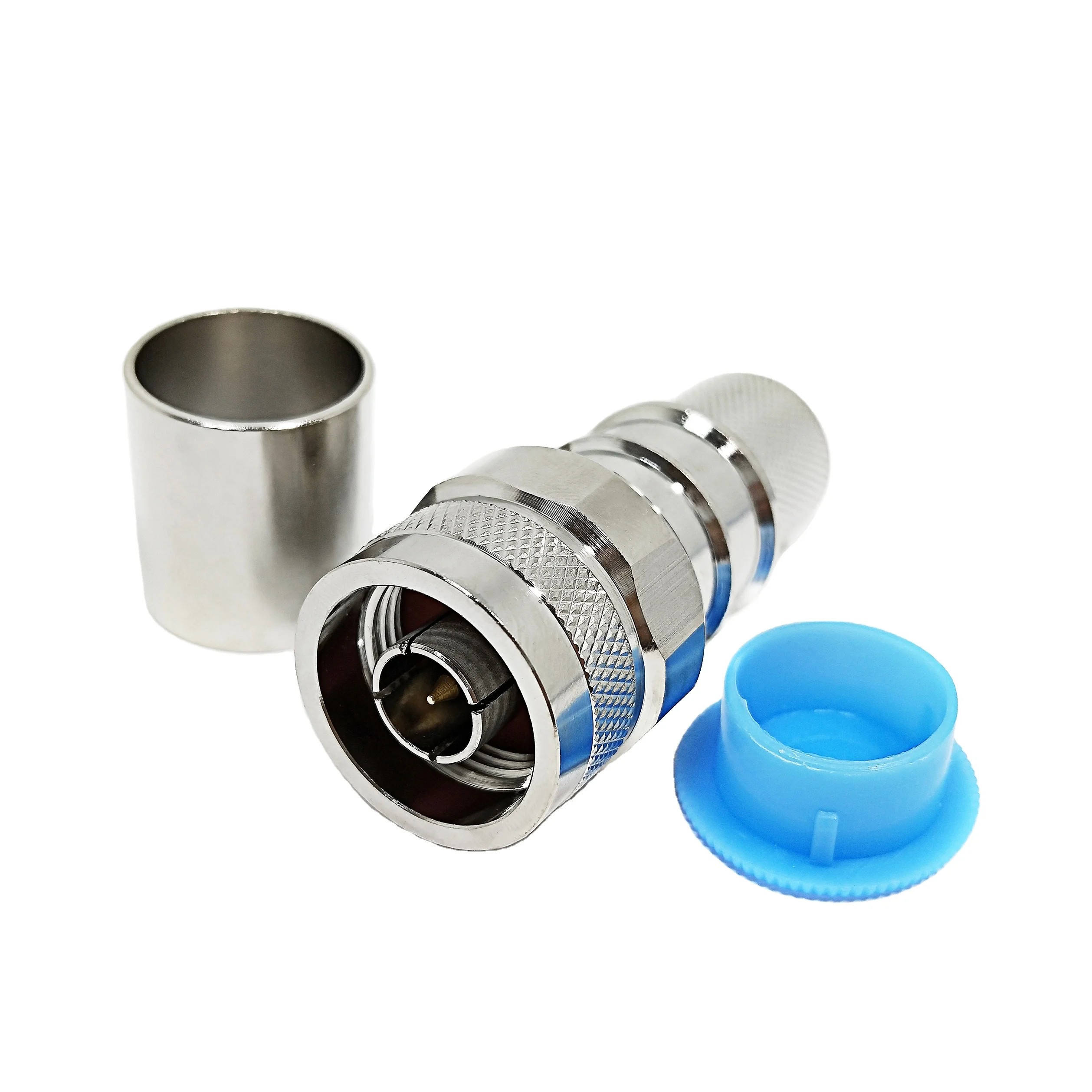 Manufacturer 50 Ohm N Type Male Macho Plug Crimp Solderless RF Connectors for LMR600 10DFB Cable RF Coax Coaxial Connectors