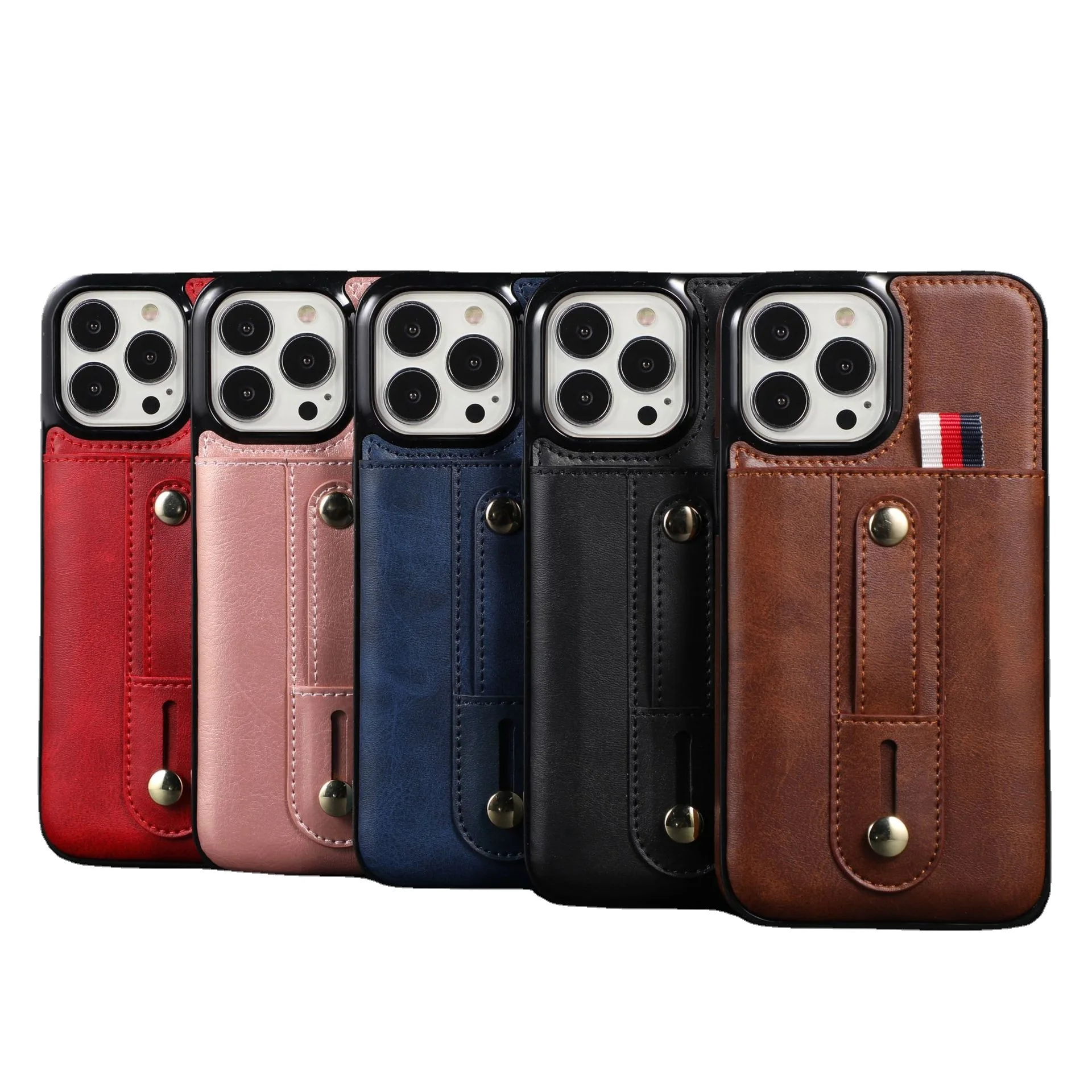 Brown Vintage Real cowhide phone Case Wallet Protective Case for iPhone 16 15 14 13pro max ALF-130 Laudetec