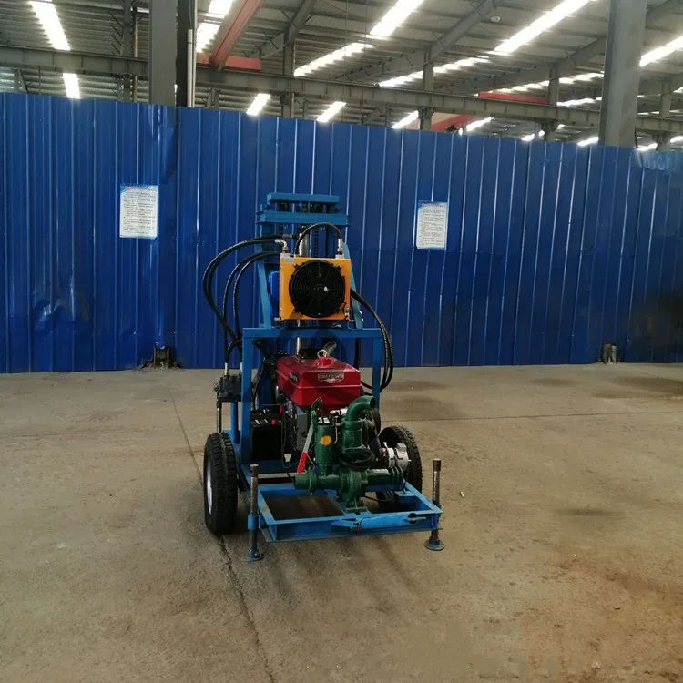 Дизельный двигатель Hongrun 22 л.с., 150 м, колесная буровая установка, буровая установка для бурения скважин